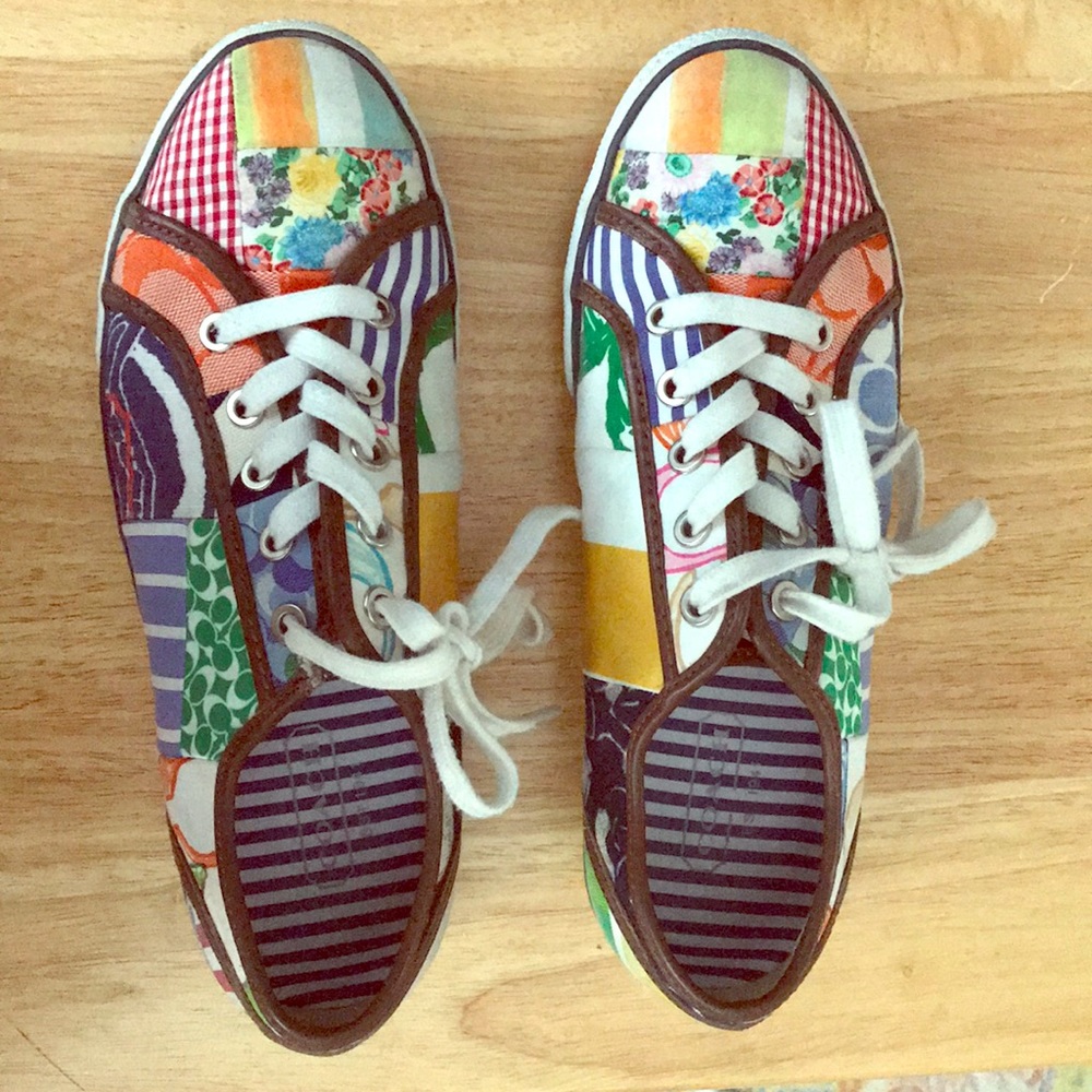 COACH Multi Colored Sneakers - Size 8 Womens